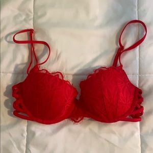 Red Date Push-Up PINK Victoria’s Secret Bra 32C